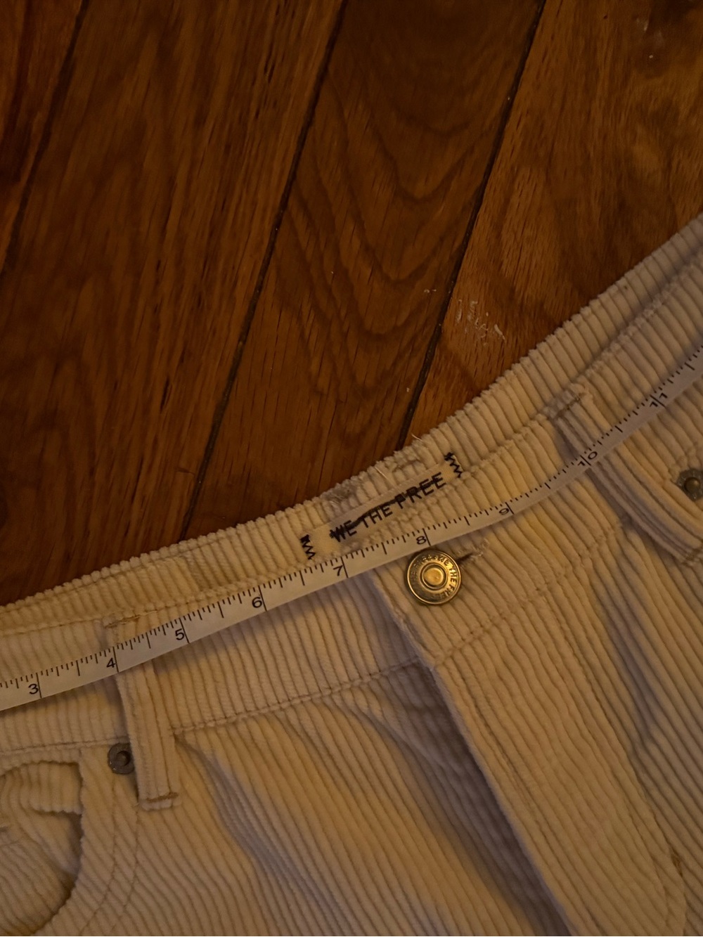 We The Free Tennessee low rise Corduroy  with embroidery flowers hearts cats sun - Picture 16 of 16